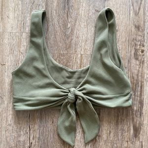 Koleha Swimwear Olive Base Camp Crop